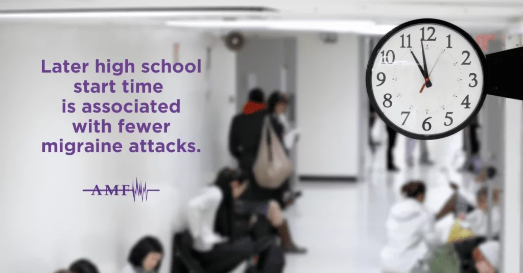 Helping teens with migraine over high school start times