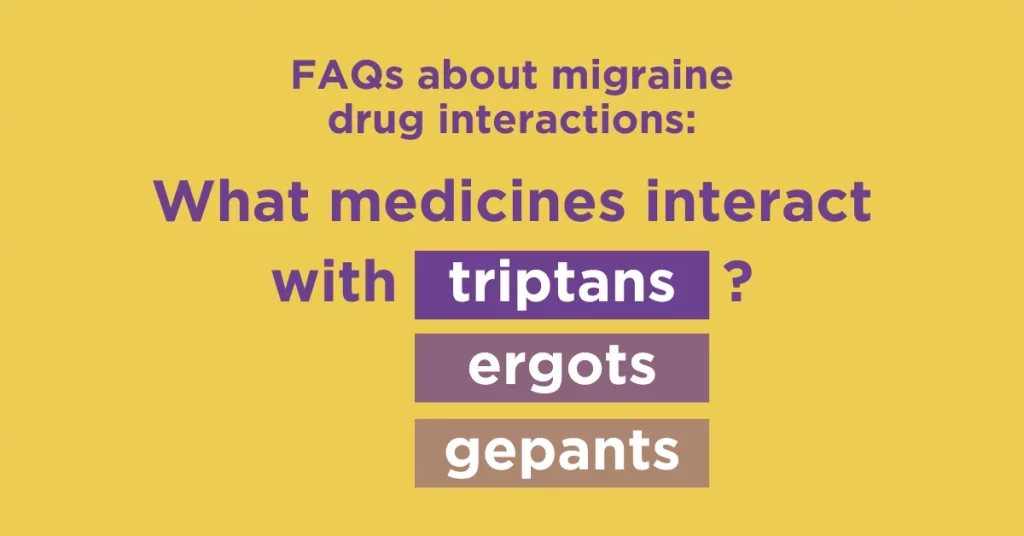 Migraine drug interactions